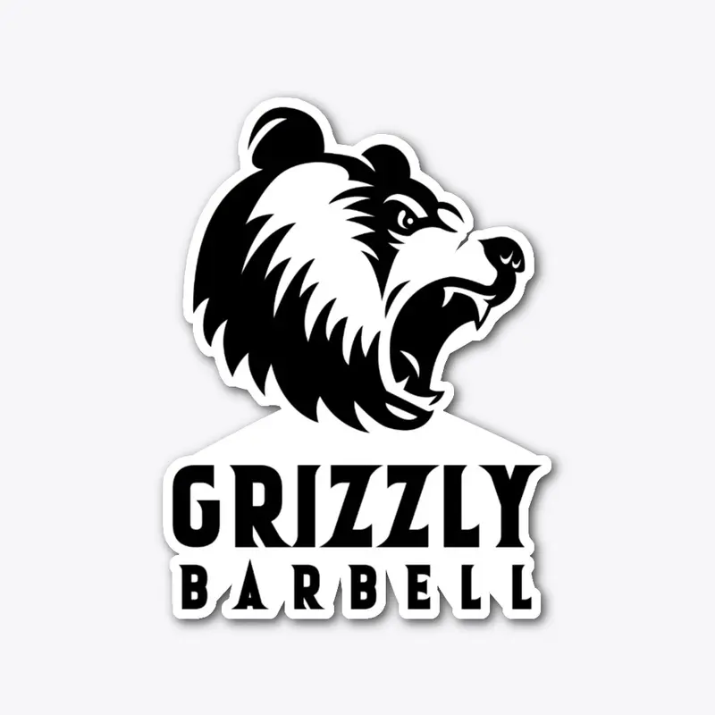 Grizzly Barbell Logo Sticker